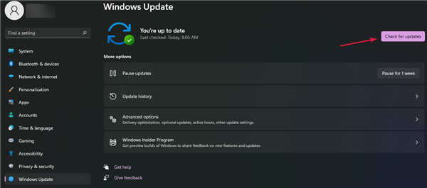 怎么檢查Windows11中的新更新？