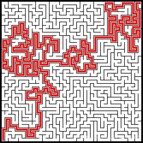 Python實現隨機生成迷宮并自動尋路