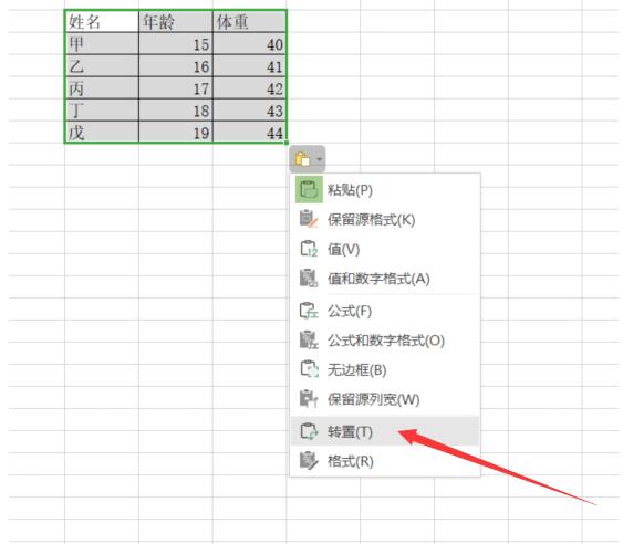 Excel中如何使表格旋轉90度