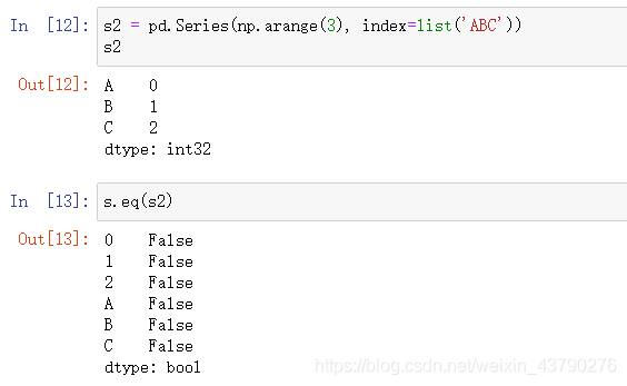 Python數(shù)據(jù)分析之pandas比較操作