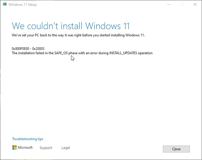 Win11升級卡在71% 提示0x8007007f錯誤如何解決