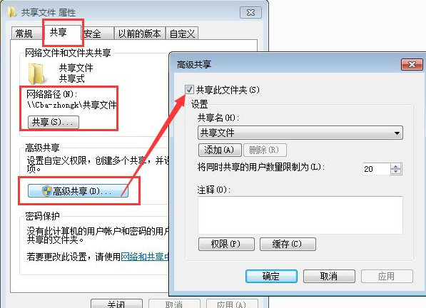 Win7共享文件夾別人怎么進(jìn)不去?共享文件夾別人沒有權(quán)限訪問解決辦法