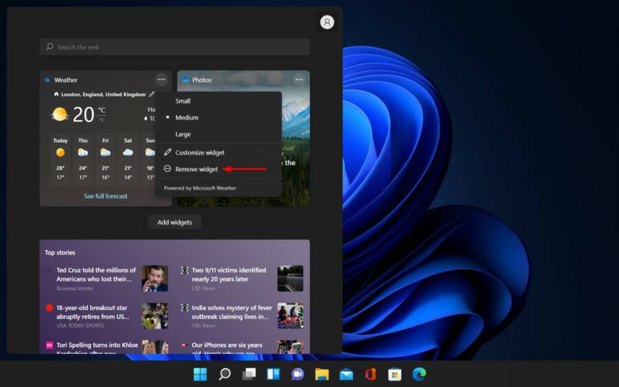 Win11如何刪除天氣小部件？Win11刪除天氣小部件的方法