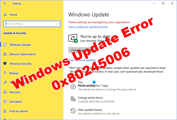 Win11系統更新失敗錯誤代碼0x80245006怎么解決？