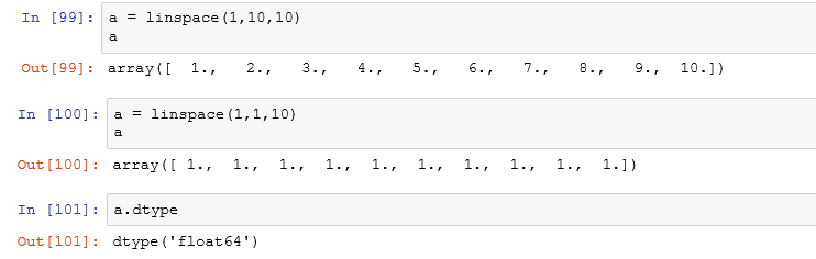 Python Numpy之linspace用法說明