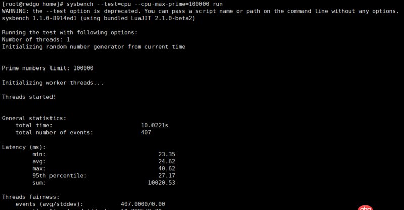 mysql - sysbench cpu測試的結果看不懂，求解