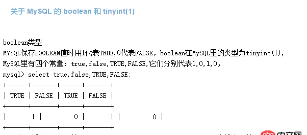 數(shù)據(jù)庫 - mysql boolean型無法插入true