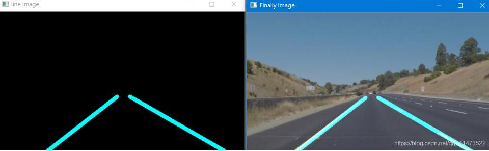 python+opencv實現(xiàn)車道線檢測