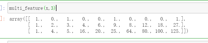 python實(shí)現(xiàn)PolynomialFeatures多項(xiàng)式的方法