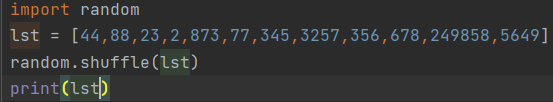 python之隨機數函數的實現示例