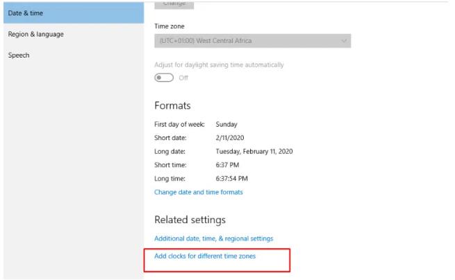 怎么在Win10電腦中添加多個時鐘和時區(qū)?