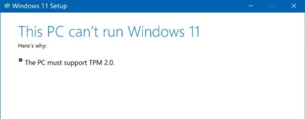 Win11安裝提示tpm2.0怎么辦？Win11安裝提示tpm2.0解決方法