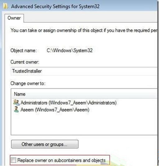 Windows7旗艦版系統怎樣刪除“信任安裝”的文件?