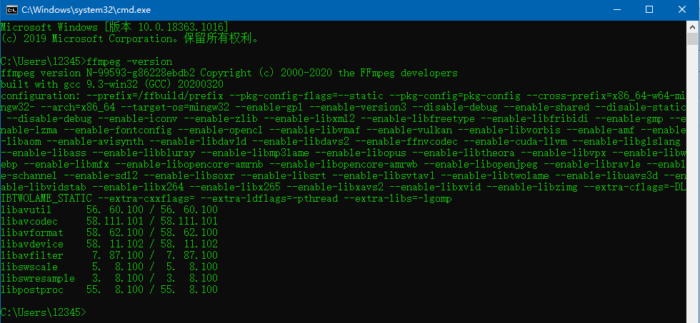 ffmpeg+Python實現(xiàn)B站MP4格式音頻與視頻的合并示例代碼