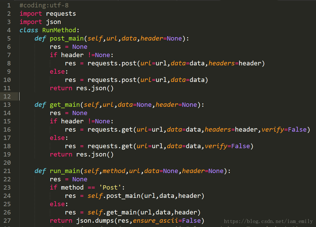 Python實現http接口自動化測試的示例代碼