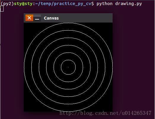 python進行OpenCV實戰之畫圖（直線、矩形、圓形）