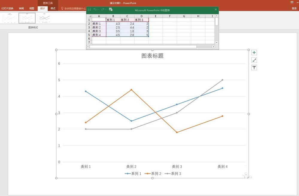 ppt折線圖表中的高低點連線怎么添加 PPT折線圖表中添加高低點連線的教程