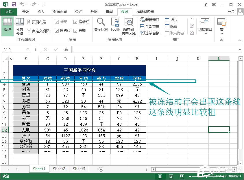 Excel怎么凍結(jié)窗口？Excel凍結(jié)首行和首列的方法