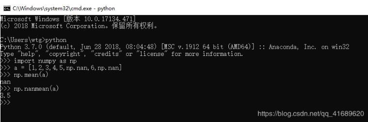 Python 實(shí)現(xiàn)將numpy中的nan和inf,nan替換成對(duì)應(yīng)的均值