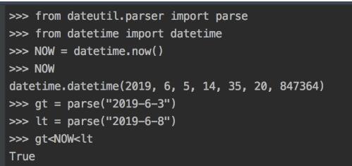 Python 判斷時間是否在時間區間內的實例