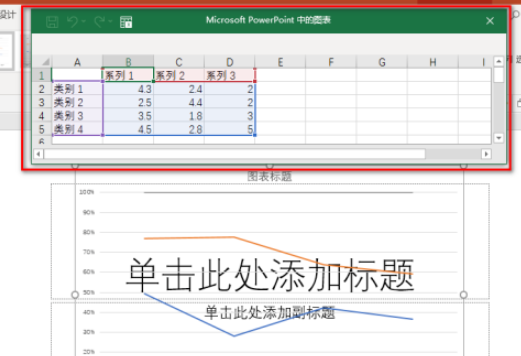 ppt百分比堆積折線圖制作教程分享