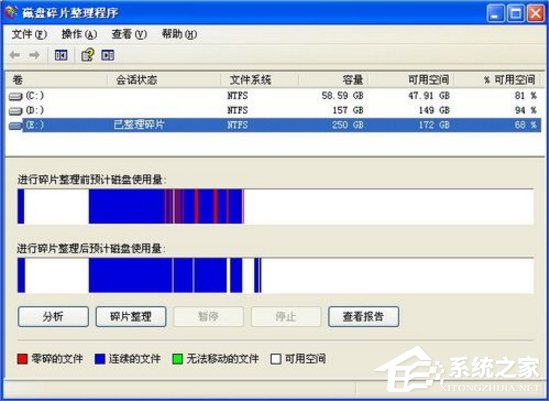 WinXP電腦磁盤碎片怎么整理？