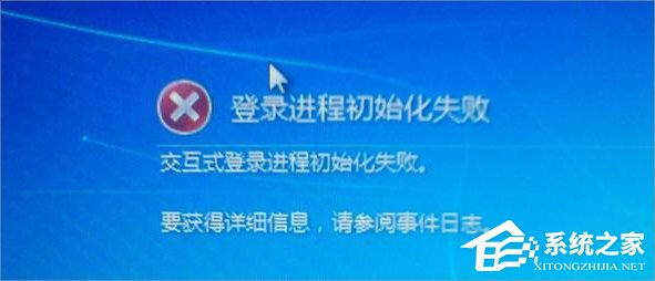 Win7提示登陸進程初始化失敗怎么辦？