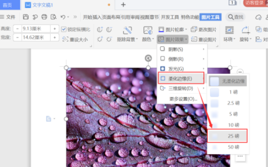 word圖片柔化邊緣設(shè)置教程分享