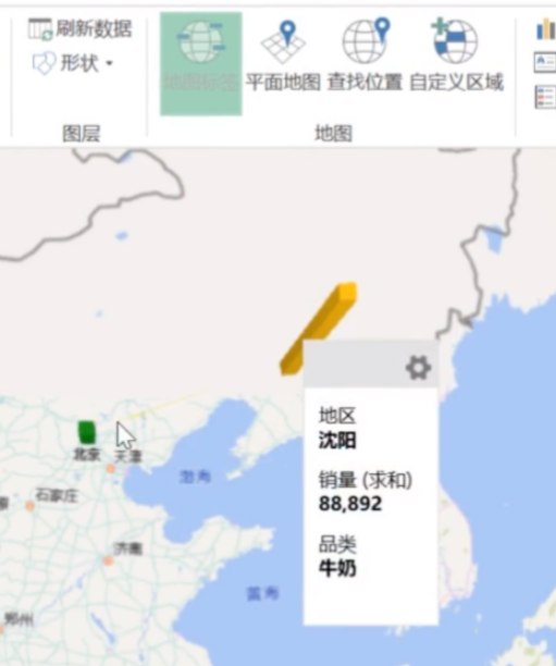 excel設(shè)置地圖數(shù)據(jù)可視化教程介紹