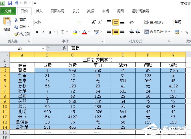 表格如何隔行填充顏色？Excel表格底色隔行填充方法