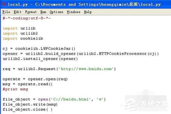 Python 2.7如何將網(wǎng)頁內(nèi)容存到本地？