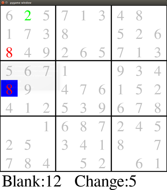 150行Python代碼實現帶界面的數獨游戲