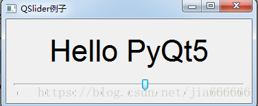 python GUI庫圖形界面開發(fā)之PyQt5滑塊條控件QSlider詳細(xì)使用方法與實(shí)例