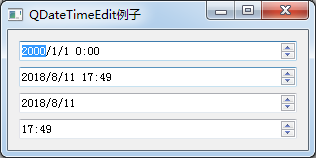 python GUI庫圖形界面開發(fā)之PyQt5日期時(shí)間控件QDateTimeEdit詳細(xì)使用方法與實(shí)例