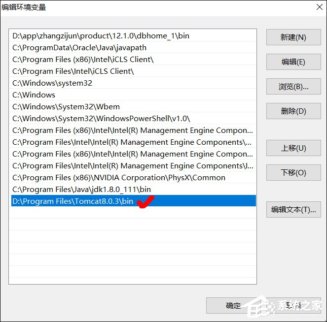 Win10系統Tomcat環境變量配置方法