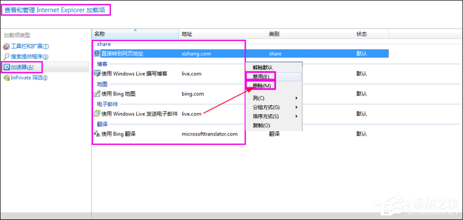 如何清除鼠標右鍵多余項？Win7系統(tǒng)刪除右鍵多余菜單的方法