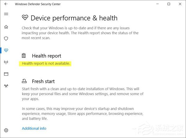 Win10 Windows defender提示“運行狀況報告不可用”如何解決？