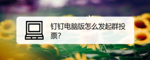 釘釘電腦版群投票功能怎么用