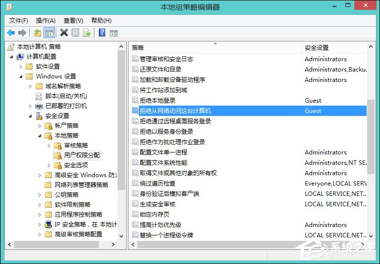 Win8訪問共享提示“您可能沒有權(quán)限使用網(wǎng)絡(luò)資源”怎么辦？