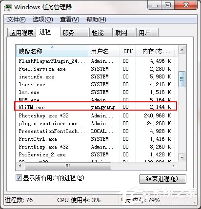 Win7系統后臺出現的AliIM.exe是什么進程？
