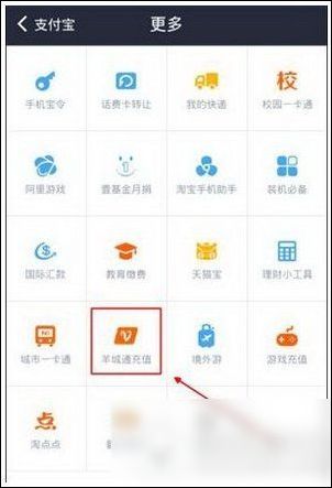 支付寶APP如何充值羊城通?充值羊城通的操作流程一覽