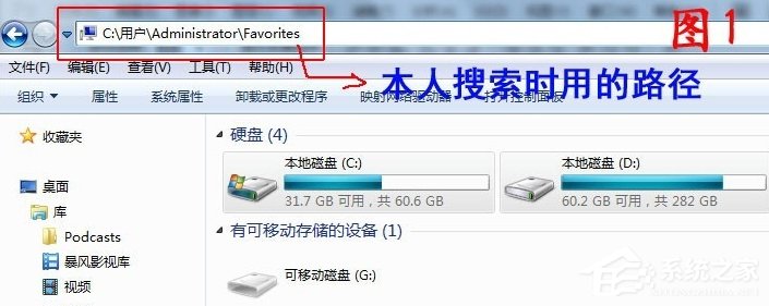 Win7系統(tǒng)IE瀏覽器收藏夾位置在哪?