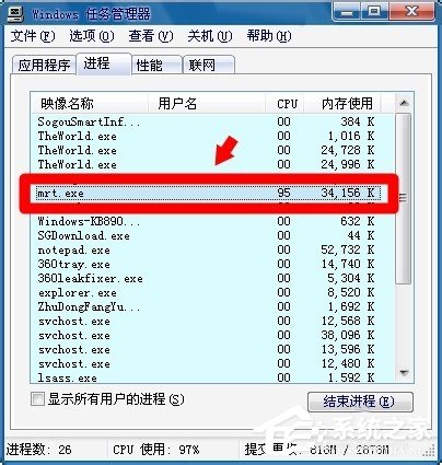 Win7電腦中的mrt.exe是什么文件?