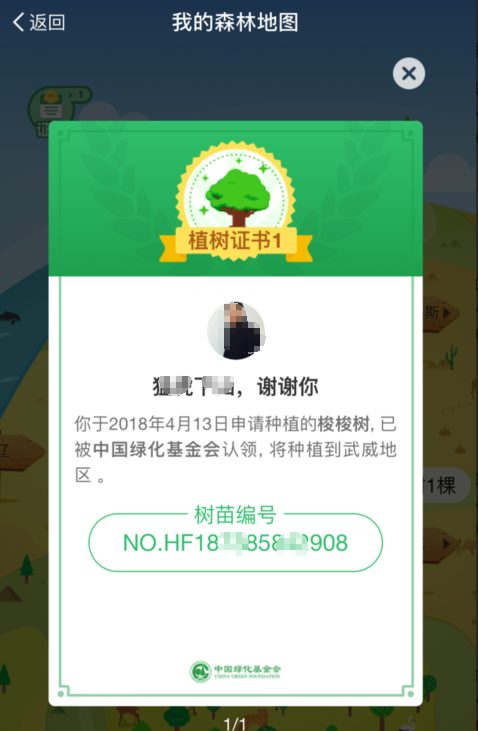 在支付寶里怎么獲得螞蟻森林環保證書?螞蟻森林環保證書獲取方法說明