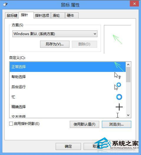 Win8鼠標(biāo)指針怎么換？Win8改鼠標(biāo)指針的方法