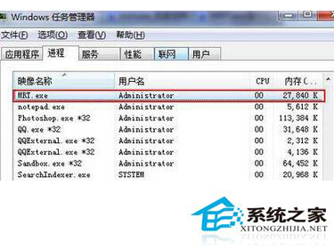 mrt.exe是什么進程?如何刪除Win7系統中的mrt.exe進程