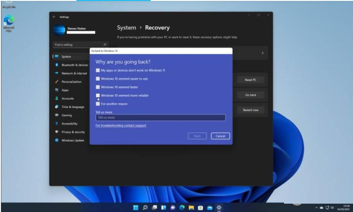 Win11怎么恢復Win10而不影響文件