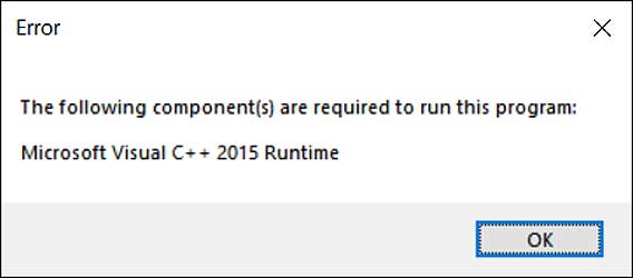 Win10電腦運(yùn)行程序缺少M(fèi)icrosoft Visual C++ 2015 Runtime怎么辦？