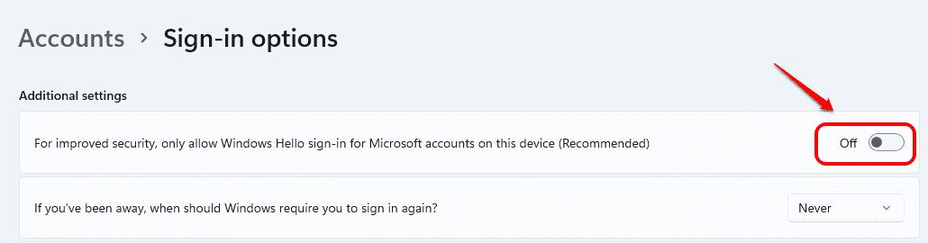 怎么在沒(méi)有Hello PIN或密碼的情況下登錄Windows 11?