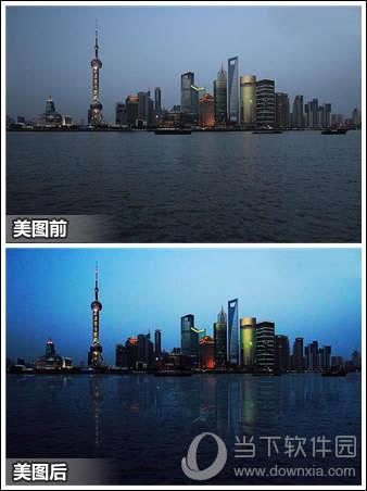 美圖秀秀夜景倒影如何做？完美修復水波倒影方法介紹